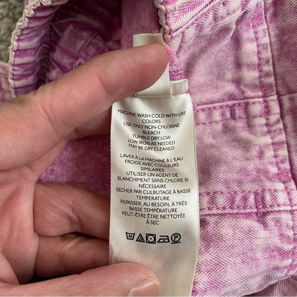 Free People Women's Pink Valley Girl West Coast Mini Denim Skirt Sz 8 Preppy Y2K - Picture 6 of 8